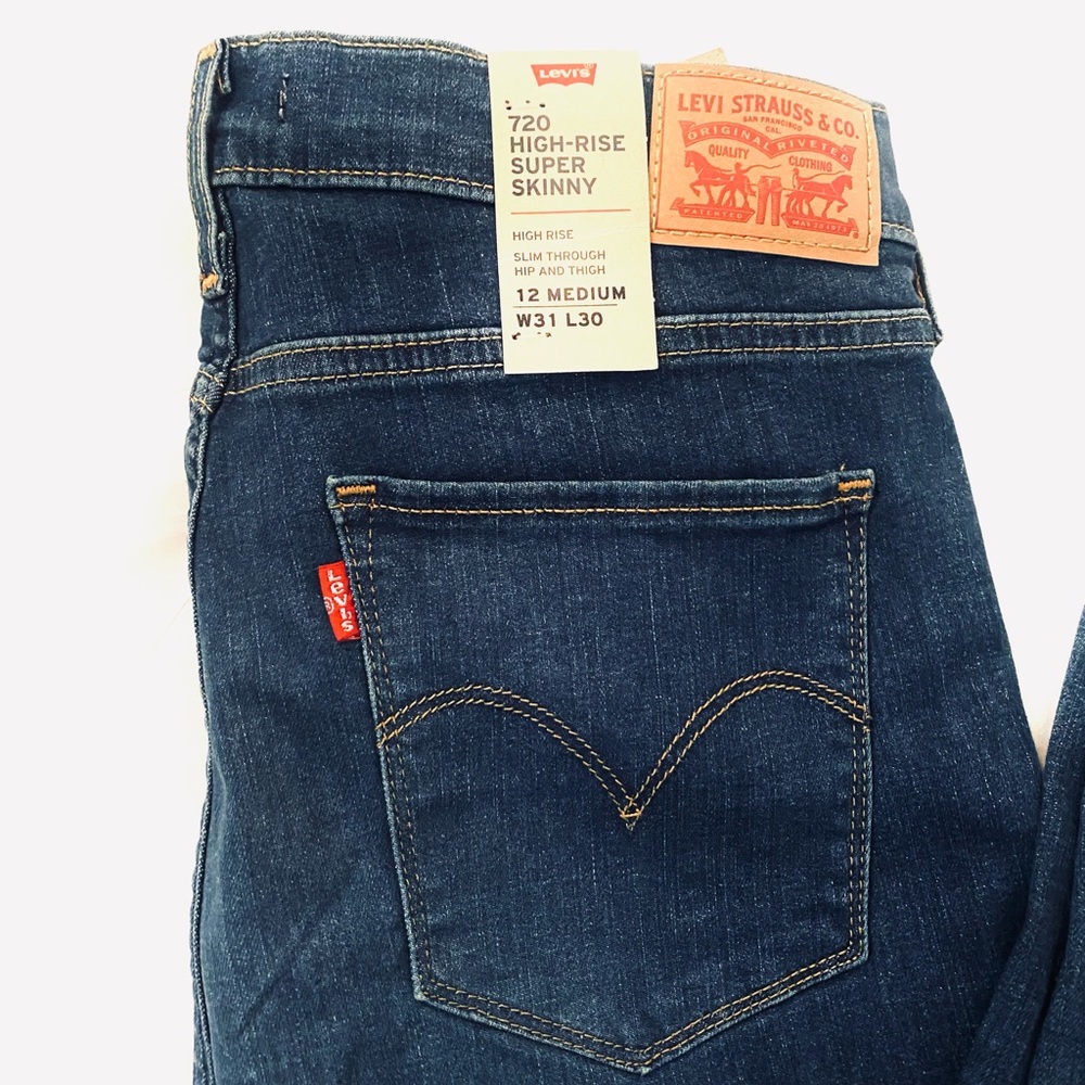 Levi’s 720 High-Rise Super Skinny women’s jeans NWT - Picture 8 of 12